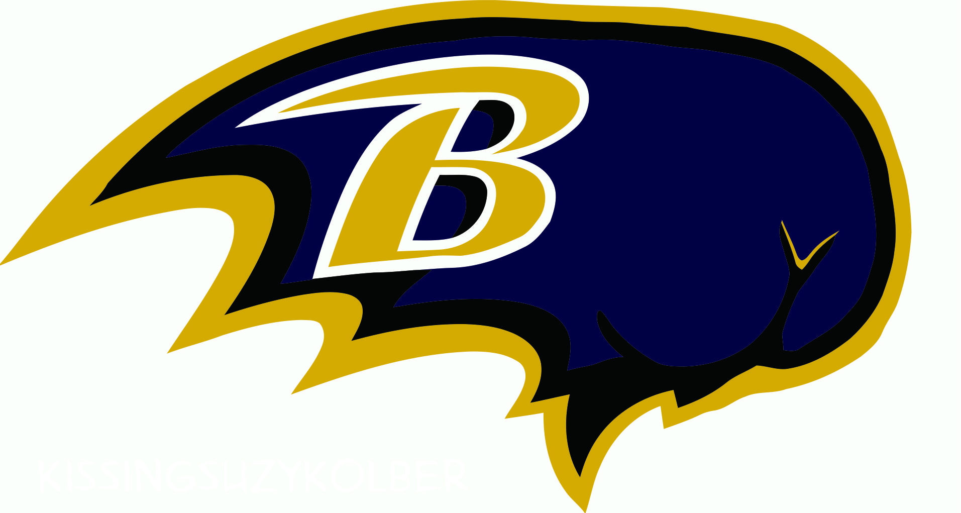 Baltimore Ravens Butts Logo fabric transfer